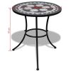 Bistro Table Black and White 23.6" Mosaic