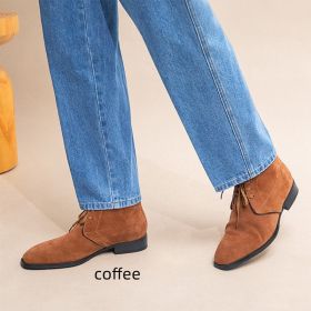 Top Layer Cowhide Boots For Men (Option: Coffee-41)