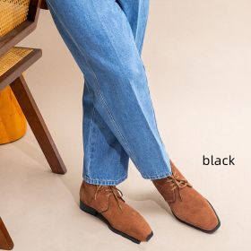 Top Layer Cowhide Boots For Men (Option: Black-39)