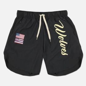 Casual Running Breathable Wicking Speed Bar Tide Men's Shorts (Option: Black-3XL)