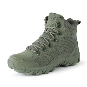 Men's Flying Outdoor Non-slip Combat Boots (Option: 702 Army Green-39)