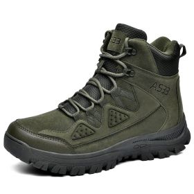 Men's Flying Outdoor Non-slip Combat Boots (Option: 703 Army Green-39)