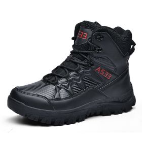 Men's Flying Outdoor Non-slip Combat Boots (Option: 706 Black-39)