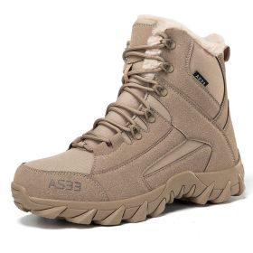 Non-slip Snow Boots Men's Platform (Option: MX 06 Sand-39)