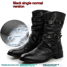 Men's High-top Leather Dr Martens Boots (Option: Black-38)