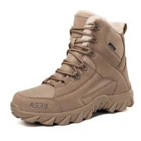 Non-slip Snow Boots Men's Platform (Option: MX 06 Brown-41)