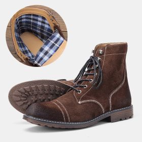 Men's Martin Top Layer Cowhide Boots (Option: DX8102-8)