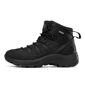 Outdoor Combat Boots Plus Size Men's Outdoor Training Shoes (Option: Black-42)